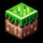 altered minecraft grass block icon used as a logo